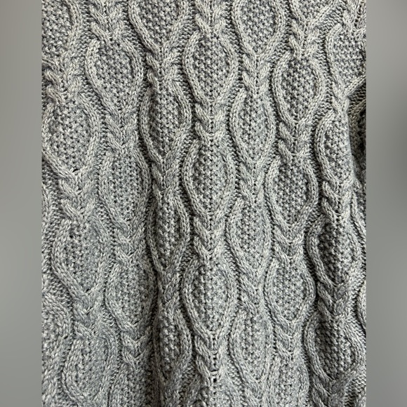 LISA & ROSE | Gray Ogee Crewneck Long Sleeve Sweater Dress (Size: X-Large) - Picture 5 of 10